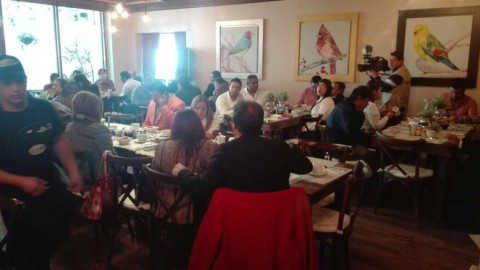 Diana Masso se reúnen con pastores de Matamoros 