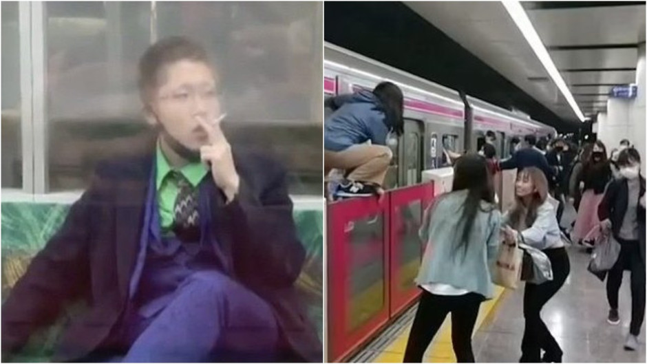 Hombre disfrazado de Joker apuñala a varias personas en un tren de Tokio