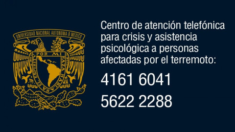 UNAM ofrece apoyo a animales y personas afectadas