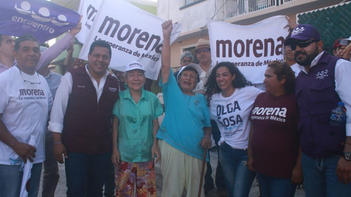 Olga convence a los electores de Madero de votar por AMLO