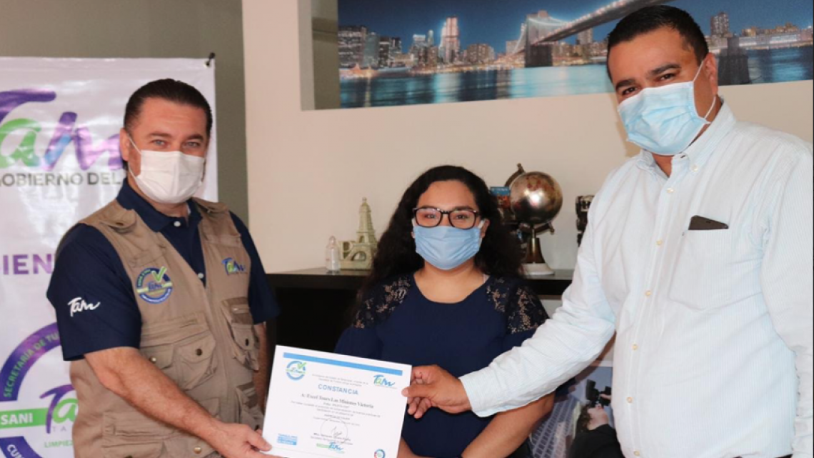 Se suman empresas turísticas de la capital al programa “SaniTamPro”