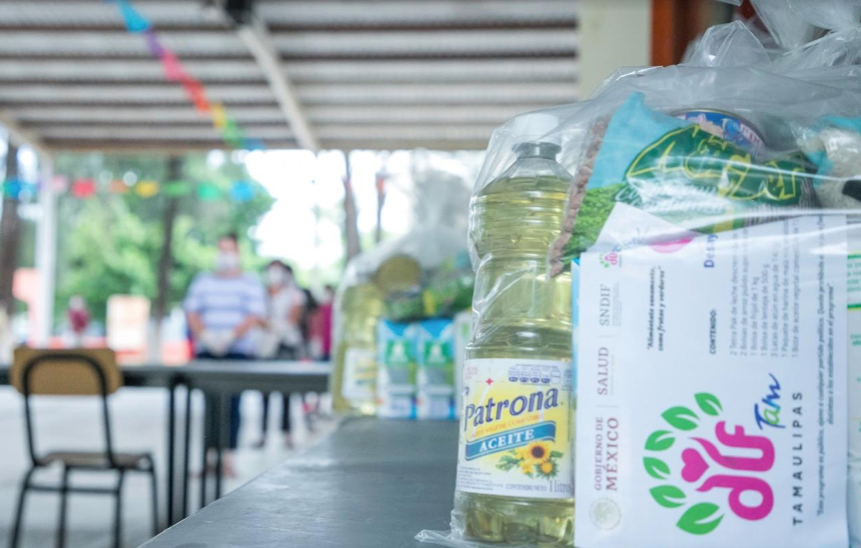 Entrega Gobierno del Estado y DIF Tamaulipas apoyos alimentarios a estudiantes de educación básica
