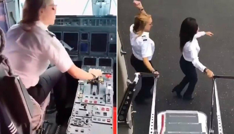 Pilotos de avión logran el "Kiki Challenge" más original hasta el momento