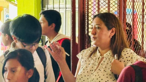 Protestan por falta de maestros en Escuela Secundaria Técnica 77 