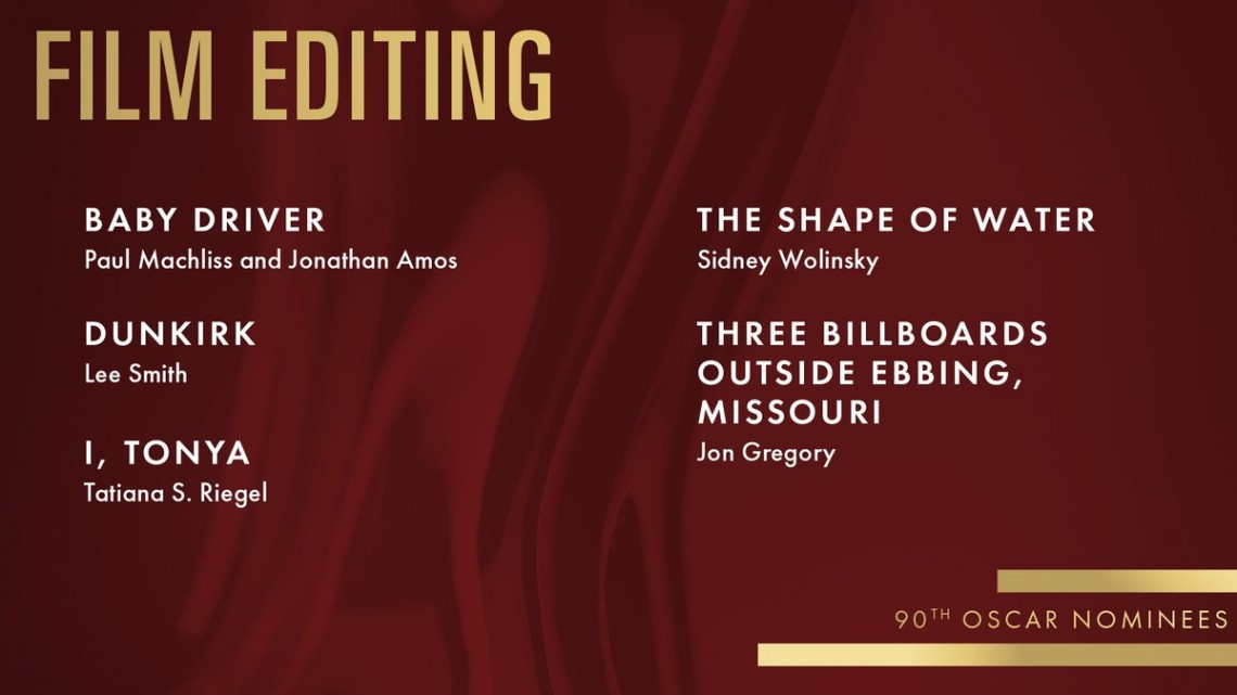 ¡Lista de nominados al Oscar 2018!