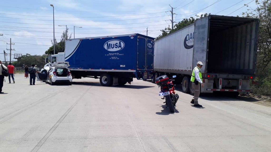 Exceso de velocidad, causa de fuerte choque