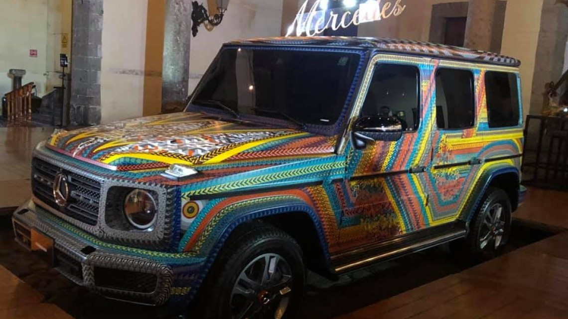 Transforman vehículo de lujo en muestra de la cultura de Oaxaca 