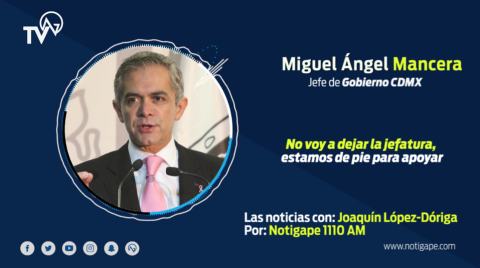 No voy a dejar la jefatura, estamos de pie para apoyar: Mancera