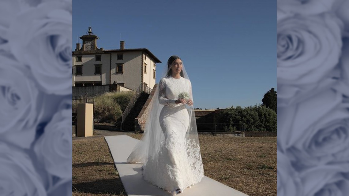 Kim Kardashian publica fotos inéditas de su boda con Kanye West