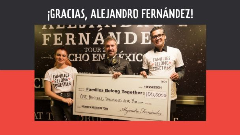 Alejandro Fernández dona 100 mil dólares a campaña migrante
