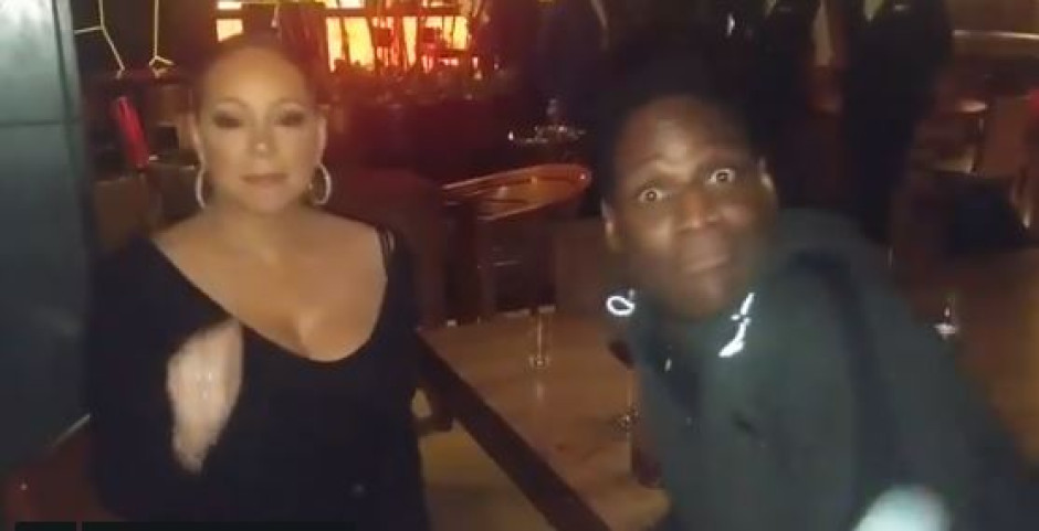 Mariah Carey canta de forma improvisada en un bar