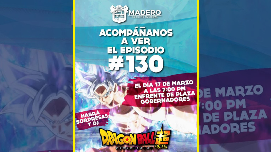 Transmitirán en Miramar penúltimo capítulo de Dragón Ball Super