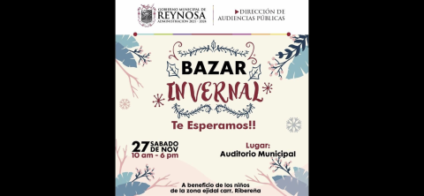 Convoca Ayuntamiento a sumarse en la recaudación de juguetes mediante el Bazar Invernal