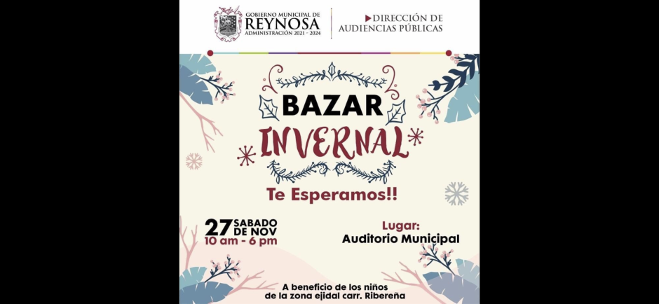 Convoca Ayuntamiento a sumarse en la recaudación de juguetes mediante el Bazar Invernal