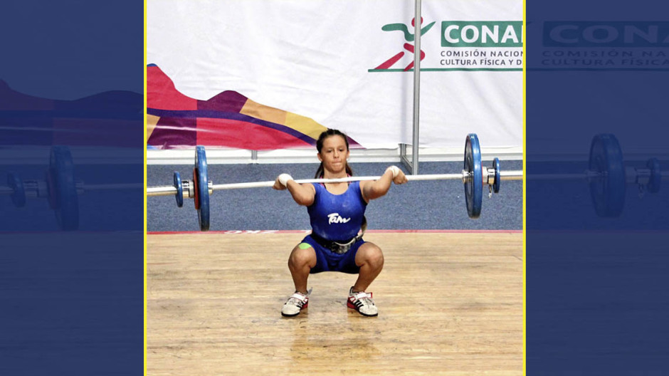 Tamaulipeca forma parte de la Selección Nacional de Halterofilia