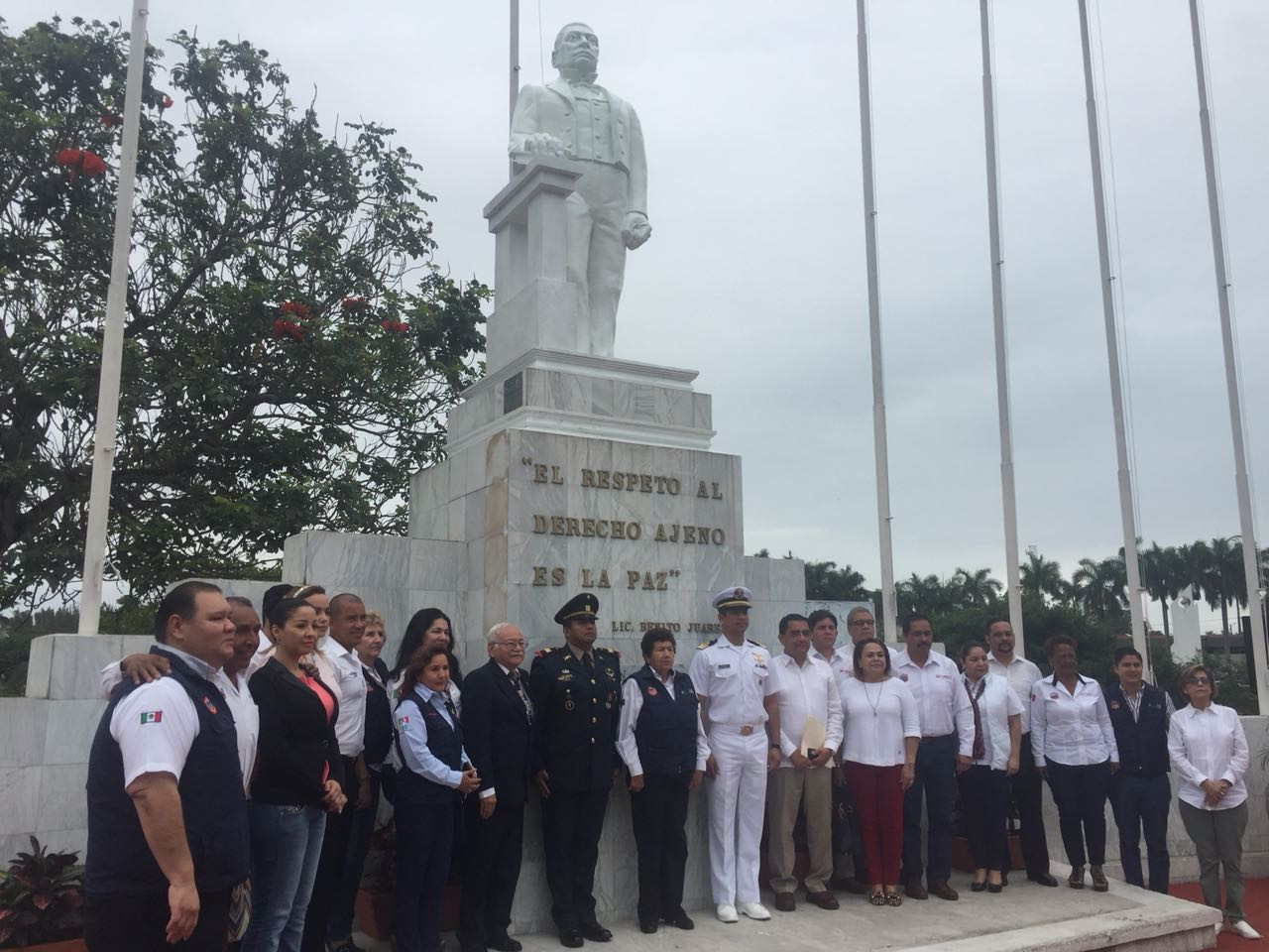 Conmemoran el 212 aniversario del natalicio de Benito Juárez