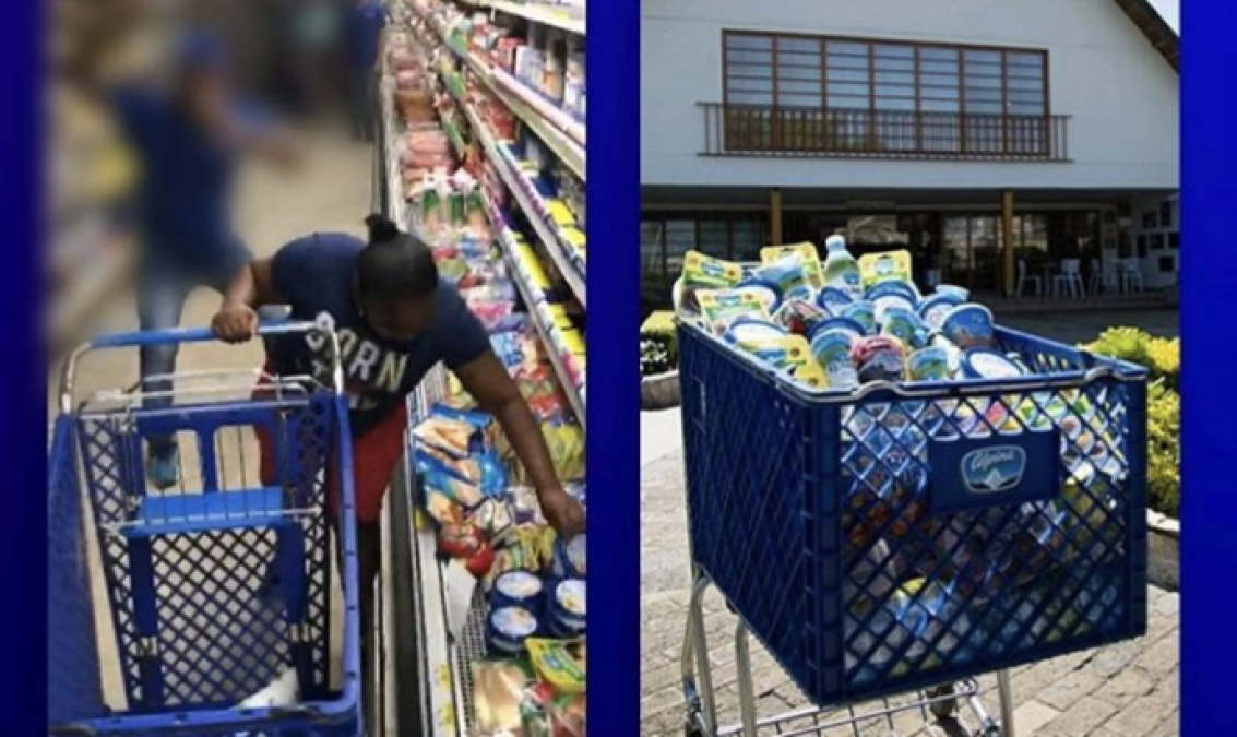 ¡Lamentable! Mujer desaprovecha un minuto gratis en una tienda
