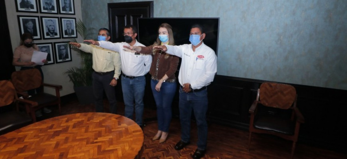 Ratifican Gobierno de Matamoros, DIF y Cámara de la Construcción, convenio de colaboración