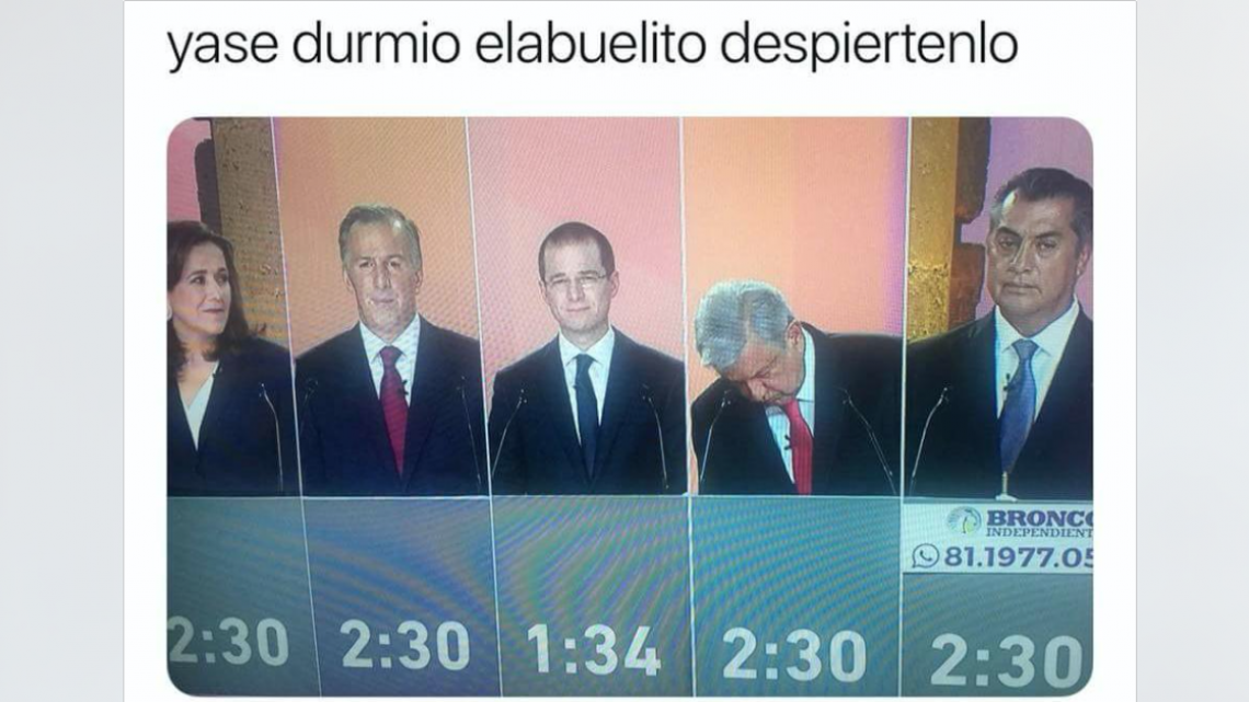 Comienzan a circular los memes del Primer Debate Presidencial