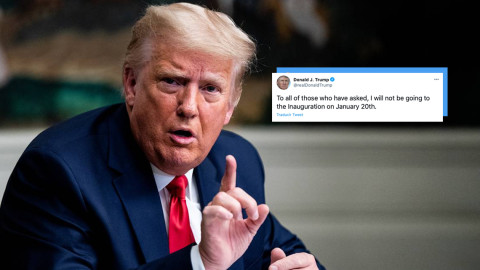 Donald Trump no asistirá a la toma de posesión de Joe  Biden