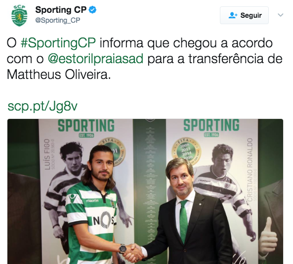 Hijo del "Bebeto" es fichado por el Sporting Club de Portugal 