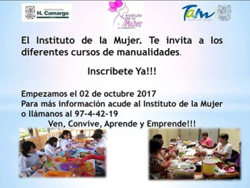 Invita IMM a cursos de manualidades