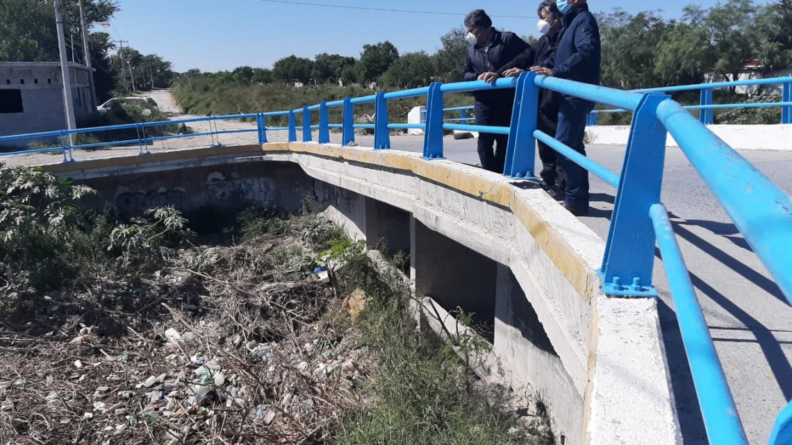 Supervisa personal de Gobierno de Tamaulipas drenes pluviales en Reynosa para evitar inundaciones