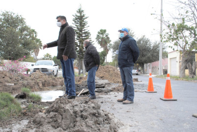 Repara COMAPA caído en la Petrolera