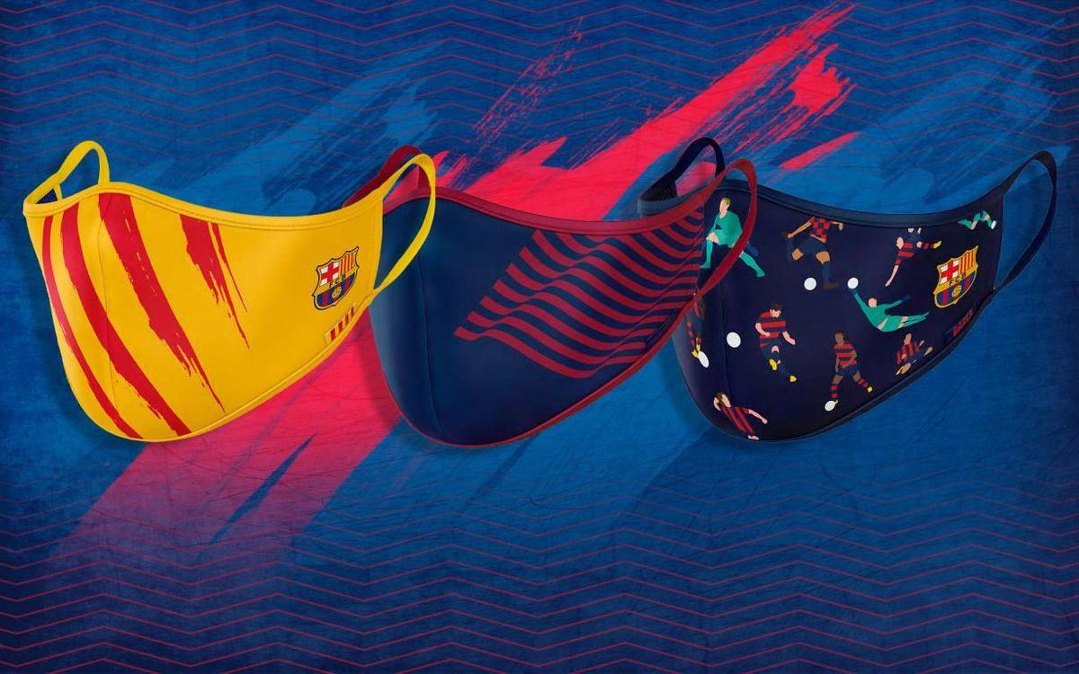 El  FC Barcelona pone a la venta sus primeras mascarillas protectoras 