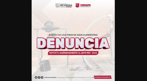 Exhorta COMAPA a evitar sanciones por tomas clandestinas 