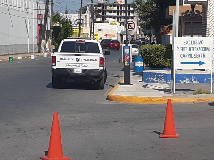 Participa Tránsito en filtro sanitario de cruces internacionales