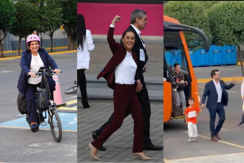 Así fue la llegada de las candidatas y el candidato al primer debate presidencial 