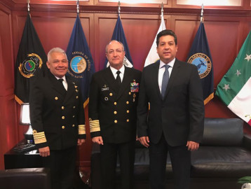 Afinan detalles Gobernador y Secretario de la SEMAR para gira de trabajo por Tamaulipas