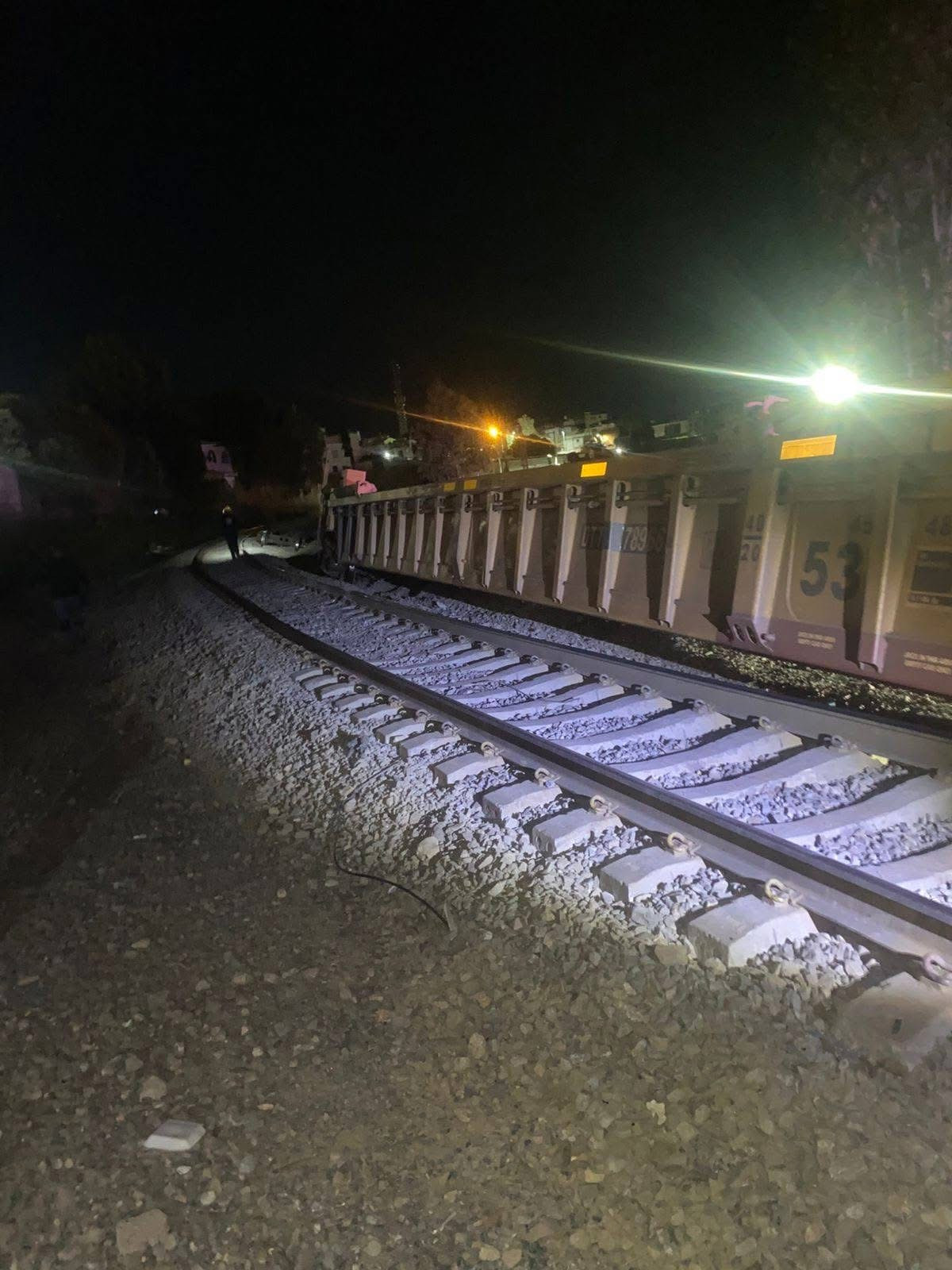 Diez vagones de tren descarrilan en Zacatecas; no hay heridos