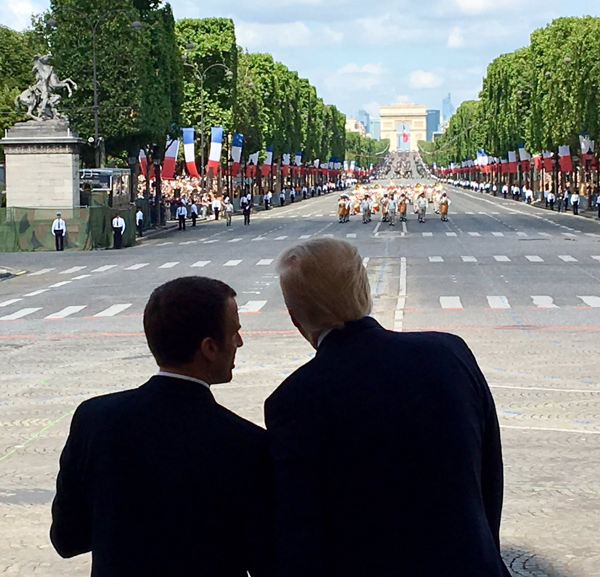 Trump invitado de honor en el desfile militar de Día Nacional de Francia