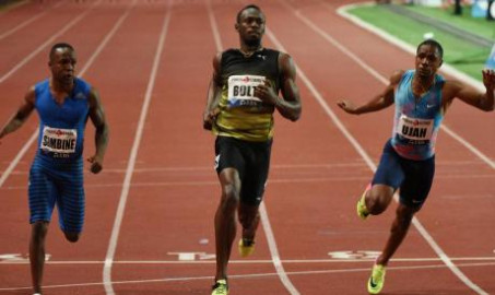 Usain Bolt gana su penúltima carrera de 100m