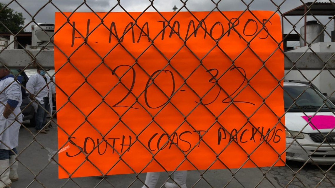 Explota paro laboral en South Coast Packing