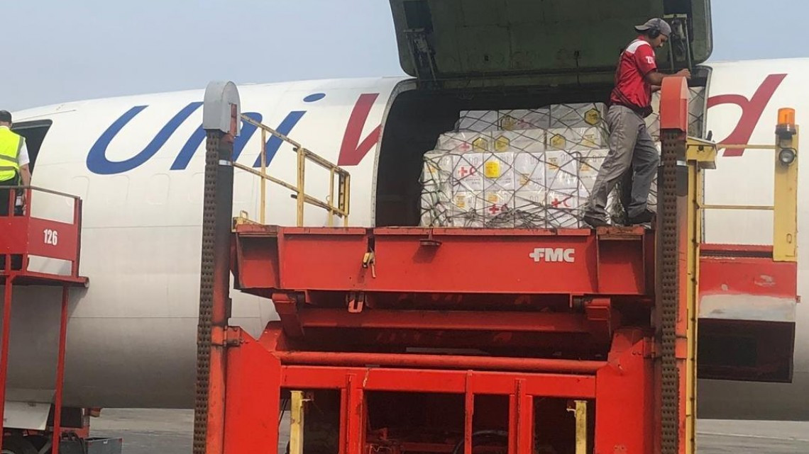 Llega primer cargamento de ayuda humanitaria a Venezuela