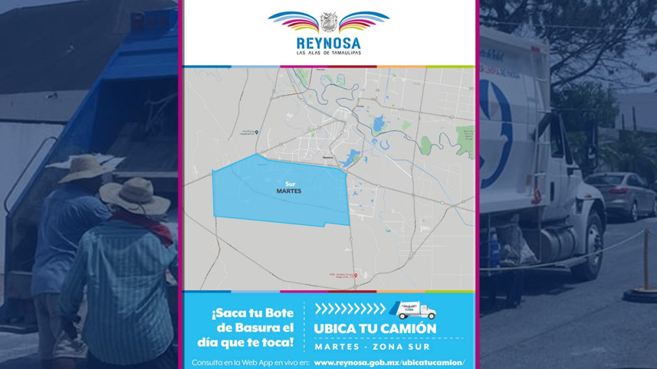 Martes de recolección de basura en colonias del Sector Sur