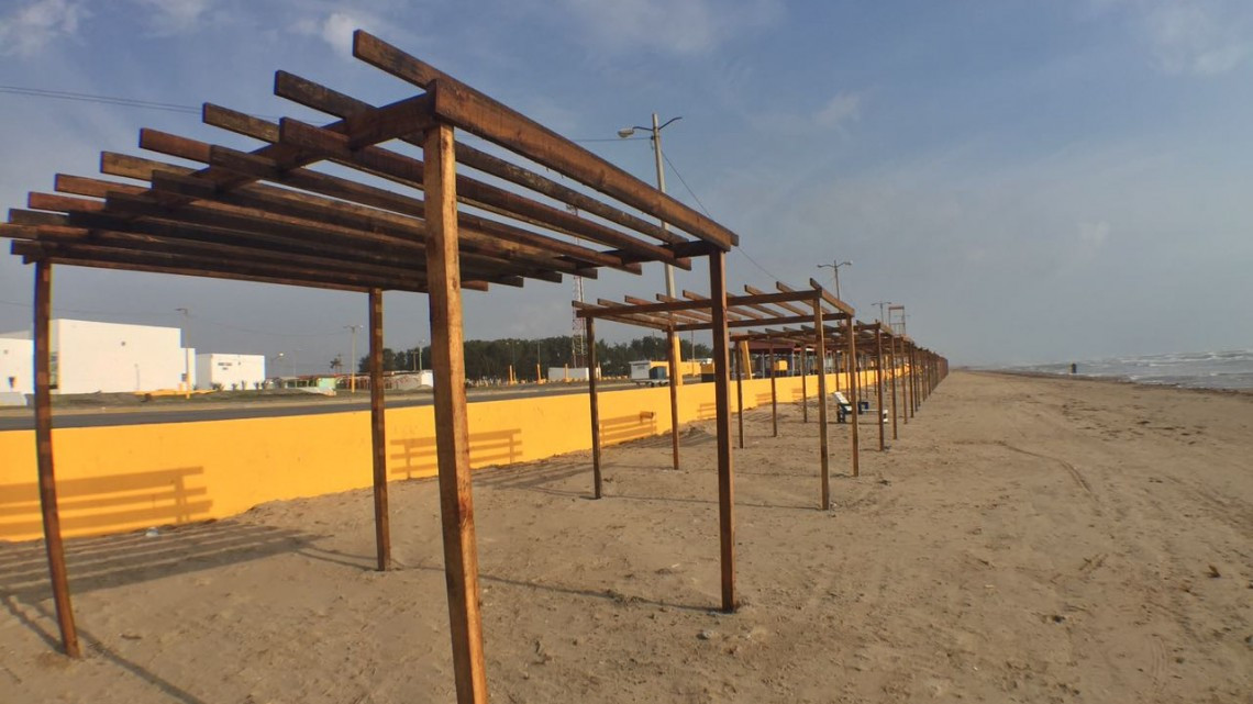 Aceleran los trabajos en la playa Bagdad 