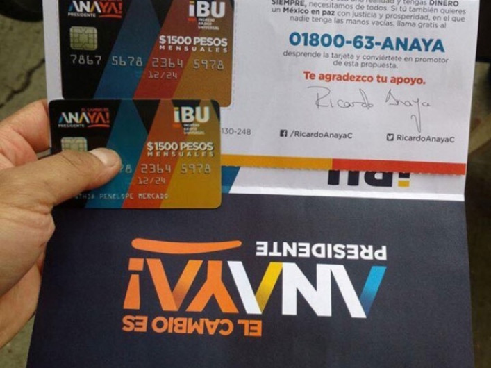 Anaya desconoce programa de tarjetas con dinero