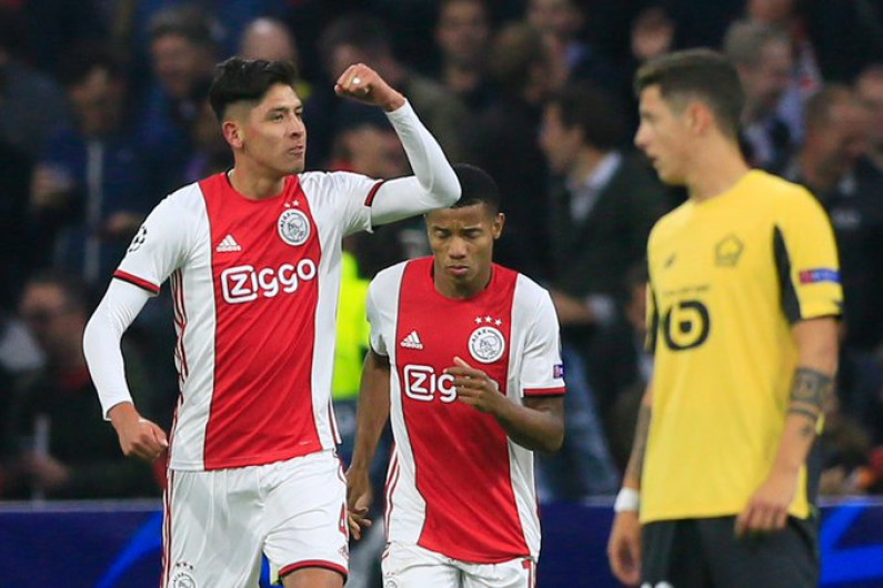 Golazo de Edson Álvarez en su debut en la Champions League 