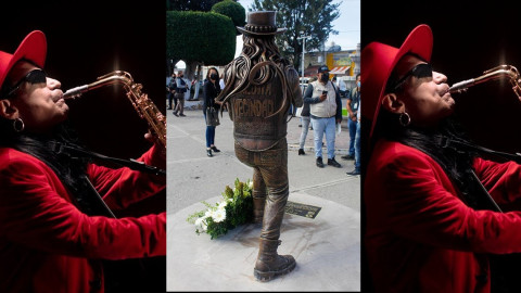 Honran a “Sax”, de La Maldita Vecindad, con estatua en su ciudad natal