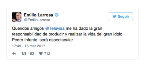 Preparan serie sobre la vida de Pedro Infante