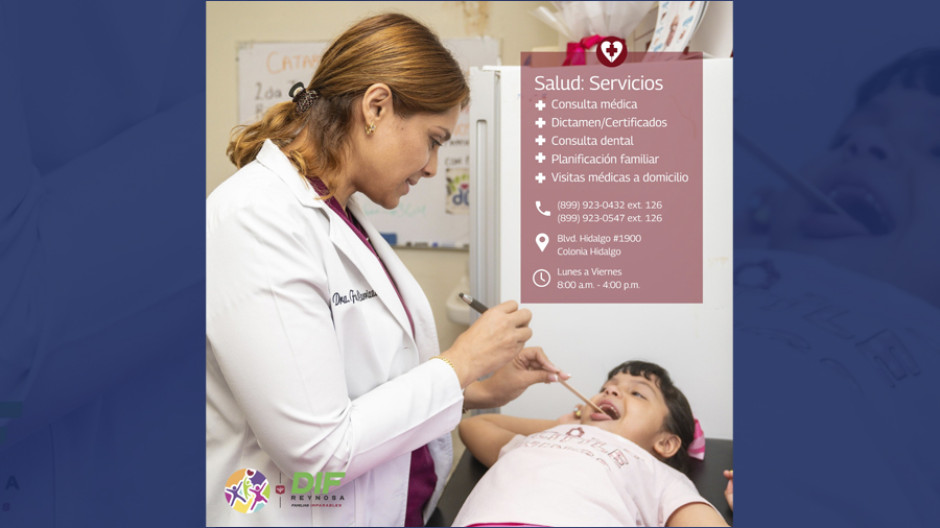 DIF Reynosa ofrece servicios médicos para toda la comunidad