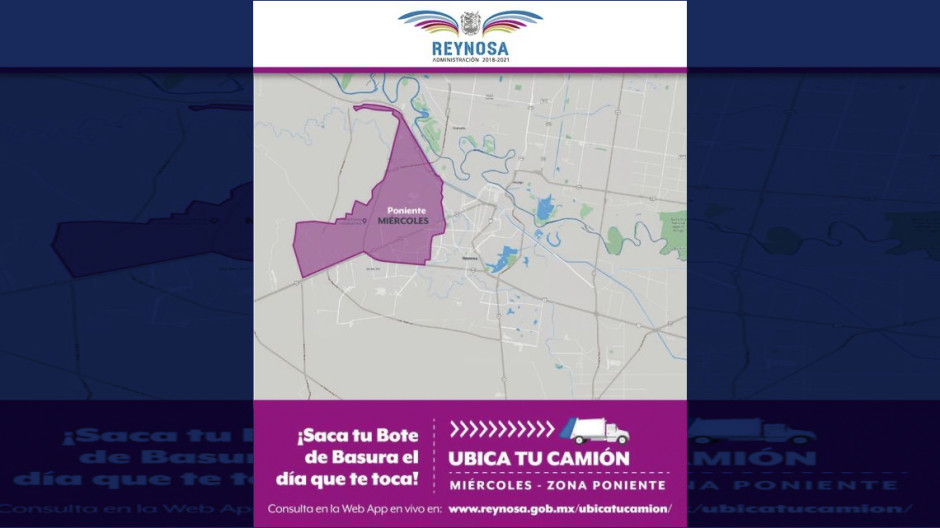 Miércoles recolección de basura en el Sector Poniente