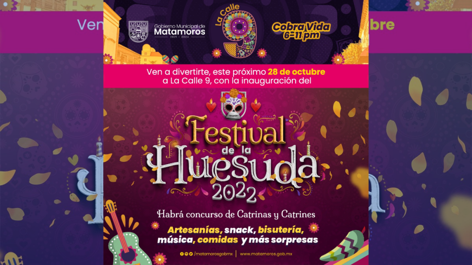 Gobierno Municipal invita a Festival de la Huesuda 2022 