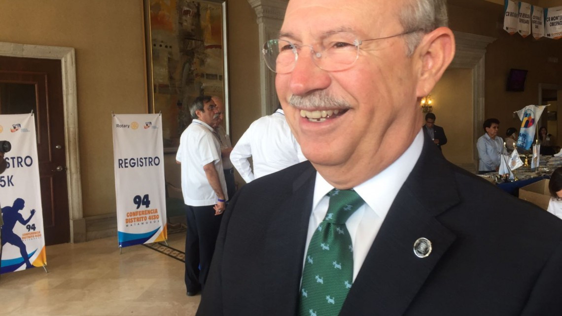Chuchín de la Garza asiste a la reunión plenaria de rotarios 