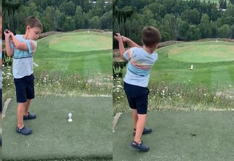 Y así es como se logra un ¡hoyo en uno!