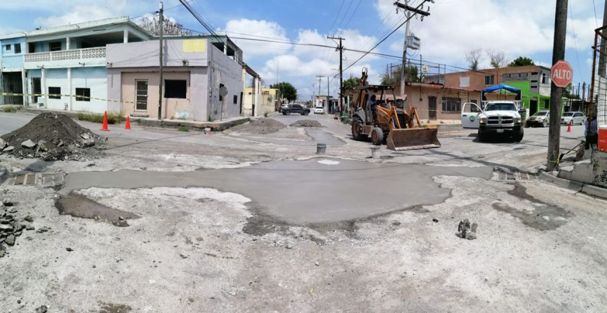 La reposición de tubería ha sido una constante en Matamoros, la JAD pide comprensión